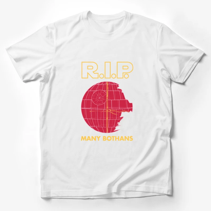 Star Wars Death Star Tribute: RIP Many Bothans Male T-Shirt