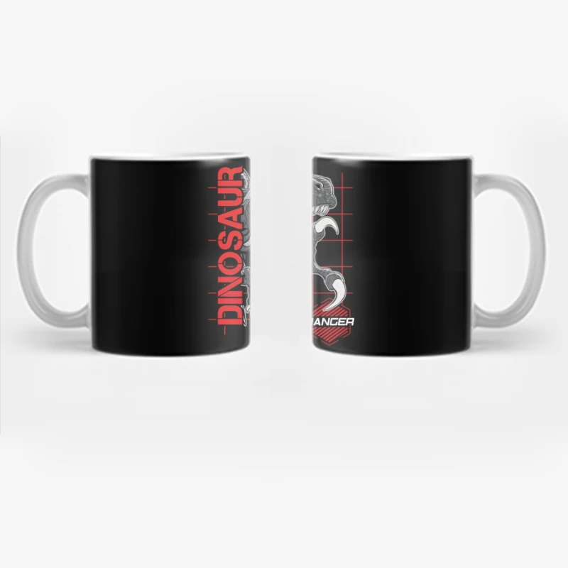 Prehistoric Predator – Velociraptor in Action Coffee Mug