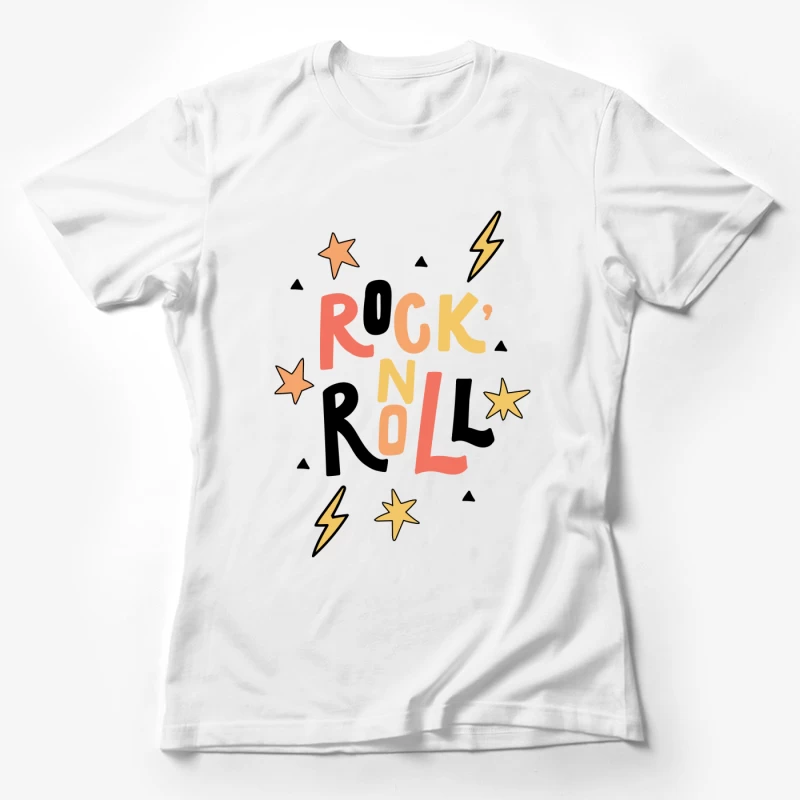 Design Rock 'n' Roll coloré Femme T-Shirt