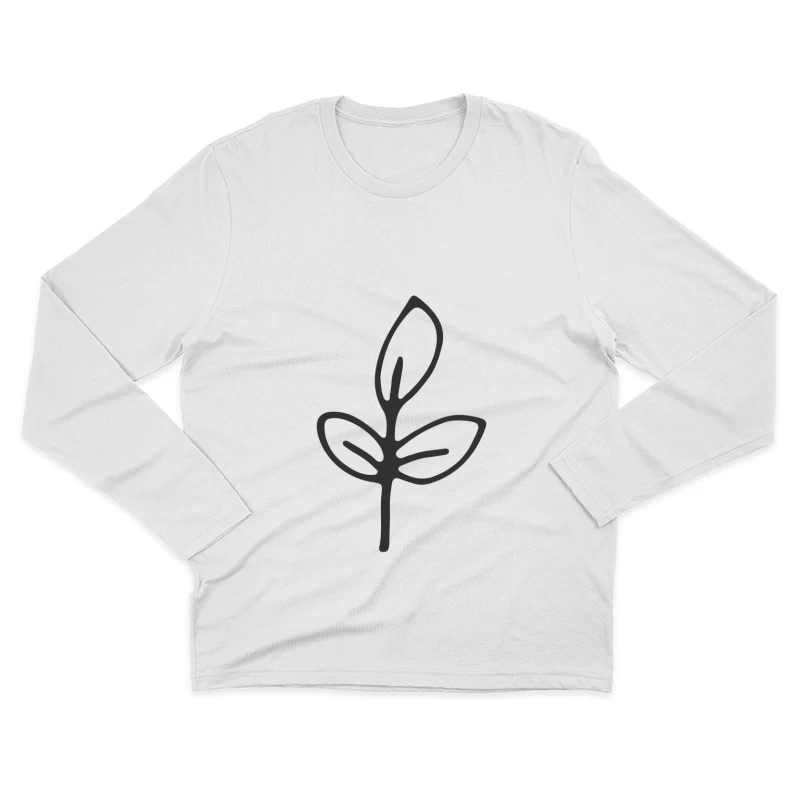 Illustration de plante minimaliste Homme Manches Longues T-Shirt