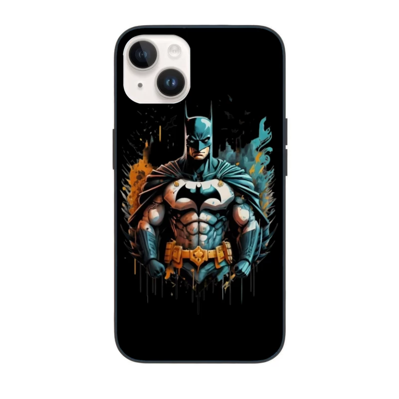 Dynamic Illustration of Batman iPhone Case
