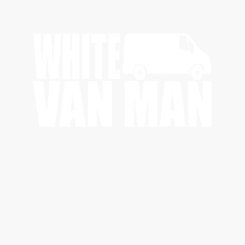 WHITE VAN MAN funny Cotton Tote Bag
