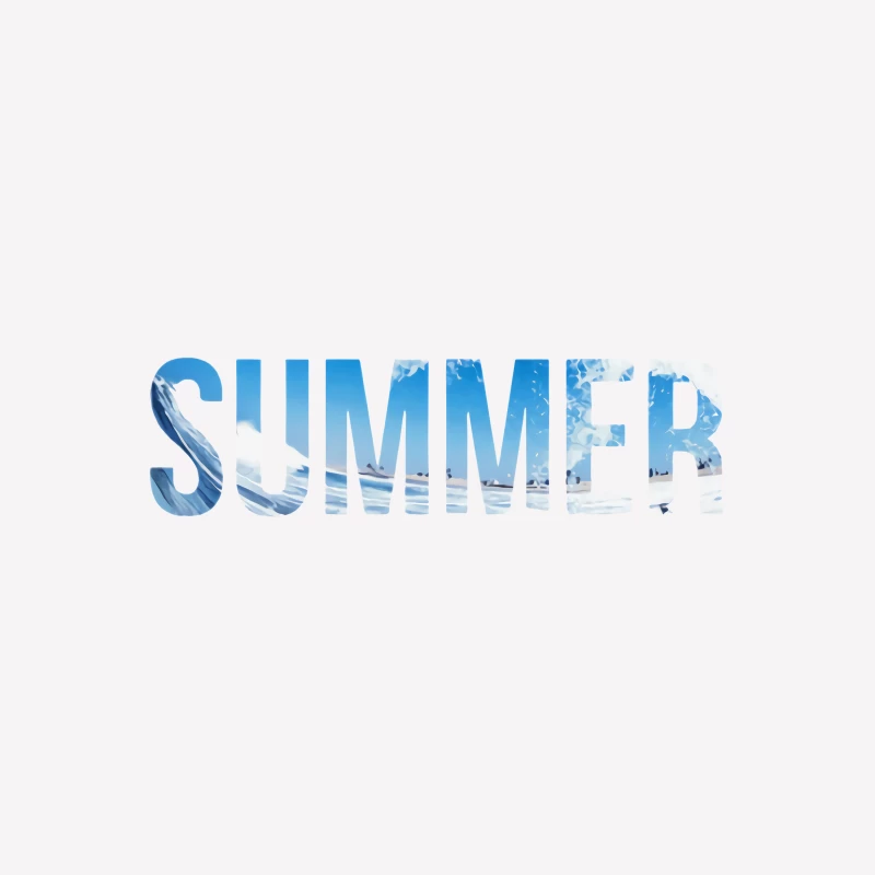 Sommer mit Ozeanwellen Damen T-Shirt