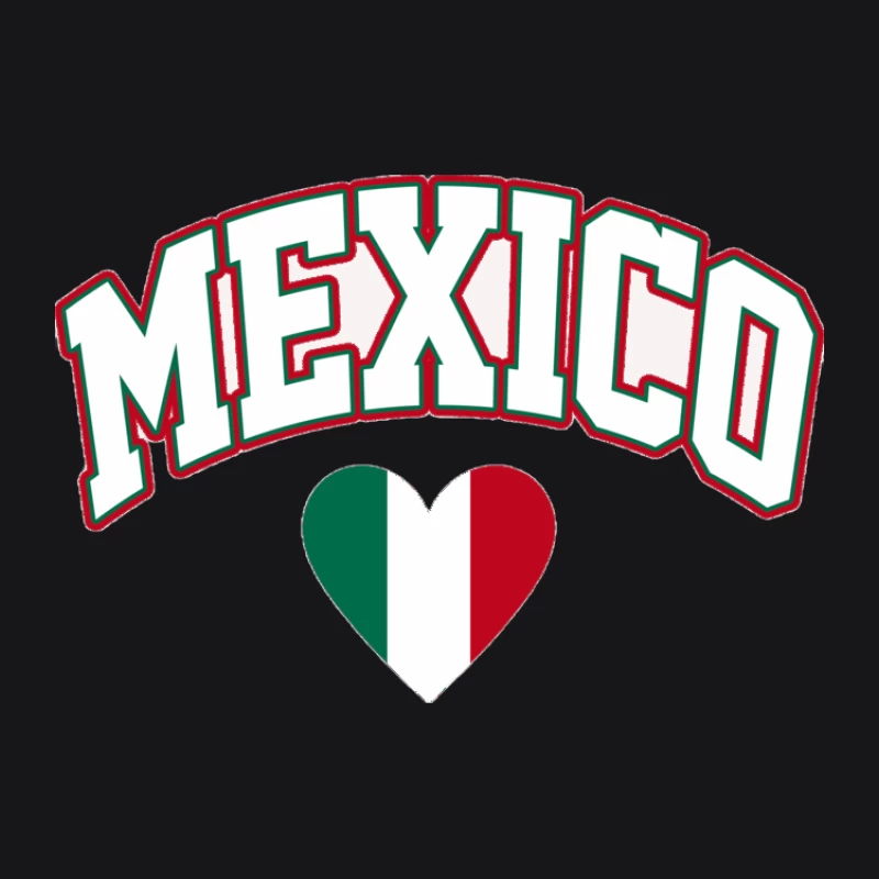 Mexiko-Design mit Herz Herren Pullover Hoodie