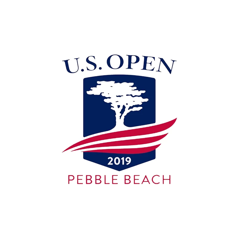 2019 US Open Golf Championship at Pebble Beach Logo Tapestry