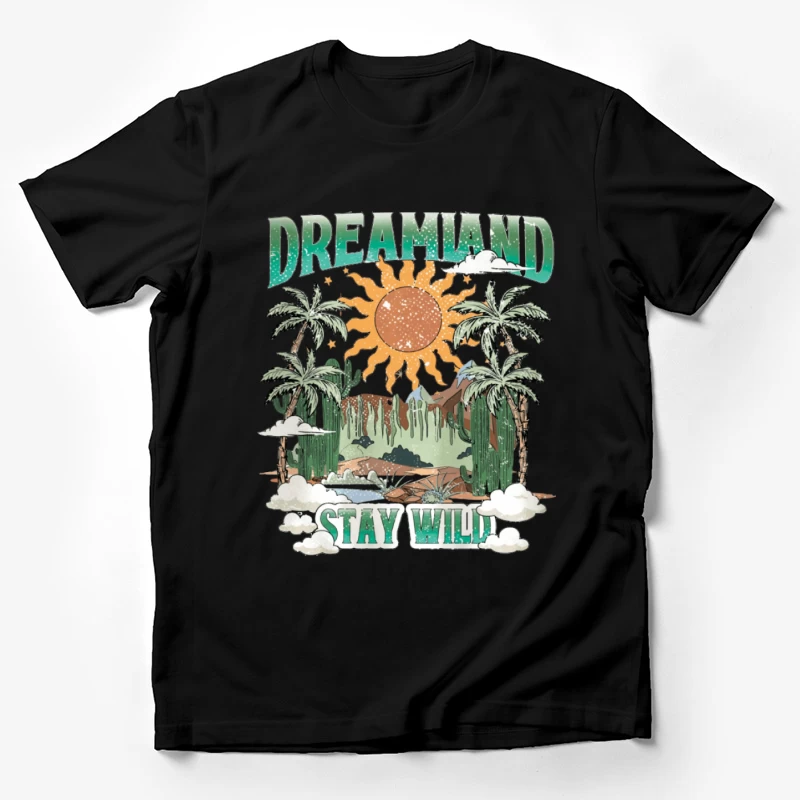 Wildes Traumland mit Palmen Herren T-Shirt
