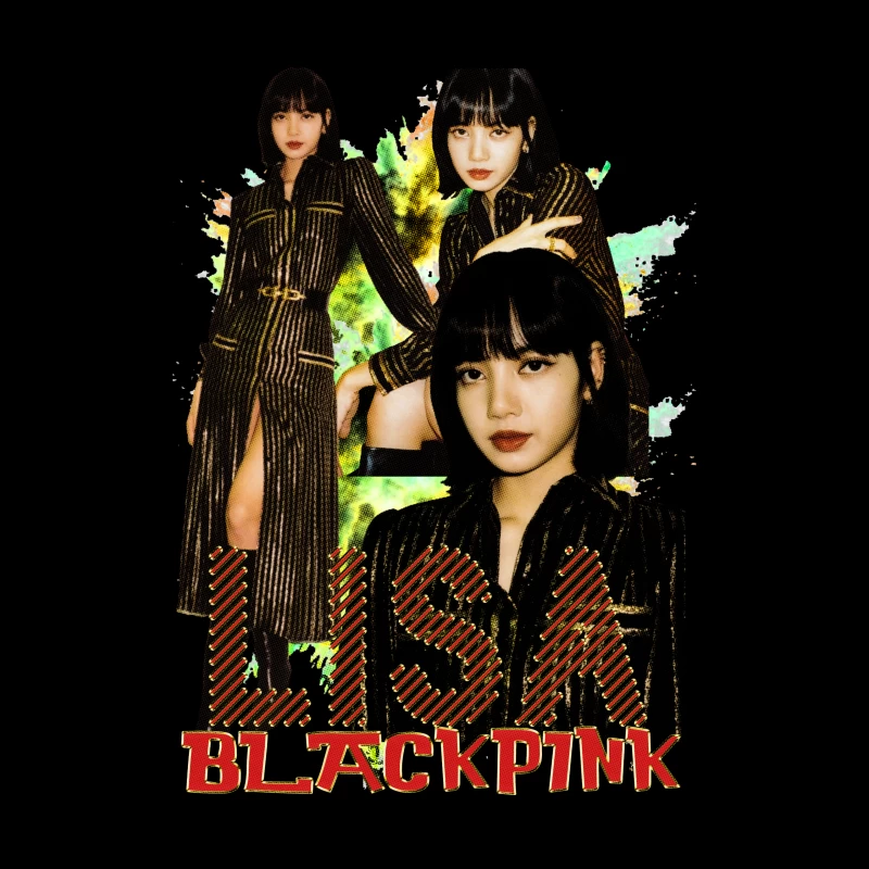Lisa from BLACKPINK in Fashionable Attire Throw Pillow