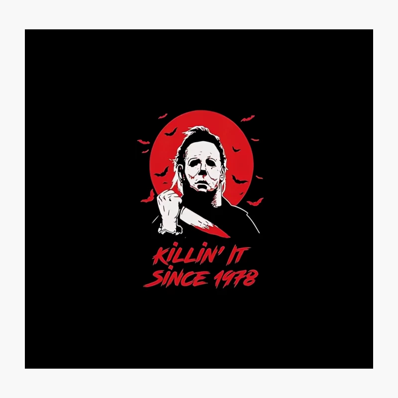 Elderly Slasher: Killin' It Since 1978 Throw Pillow