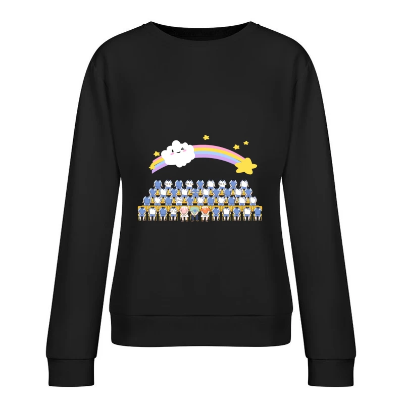 Kawaii Cartoon Bühnenauftritt Damen Pullover Sweatshirt