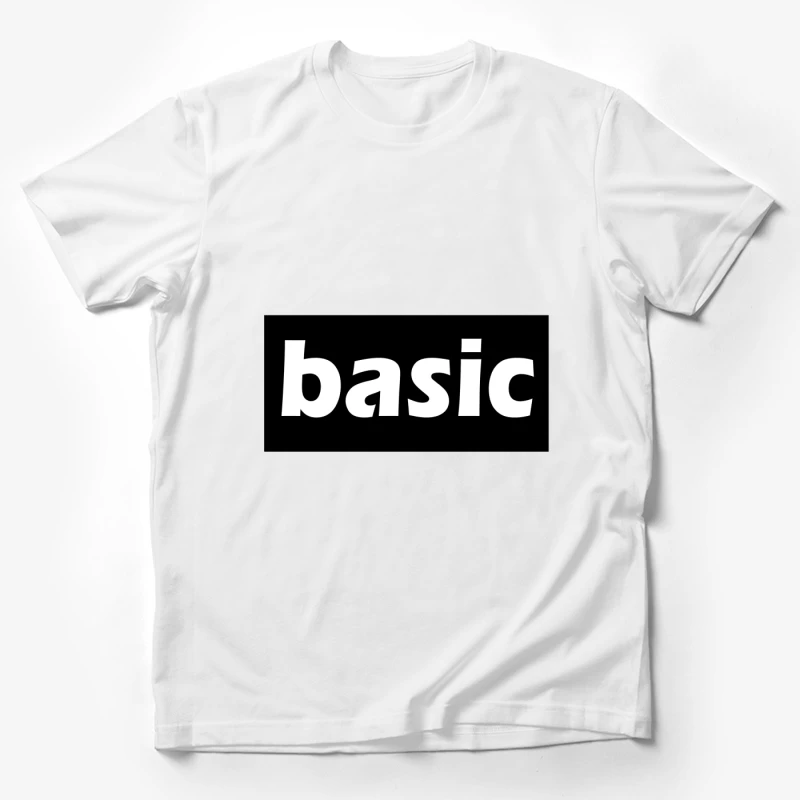 Basic Typography Design Male T-Shirt