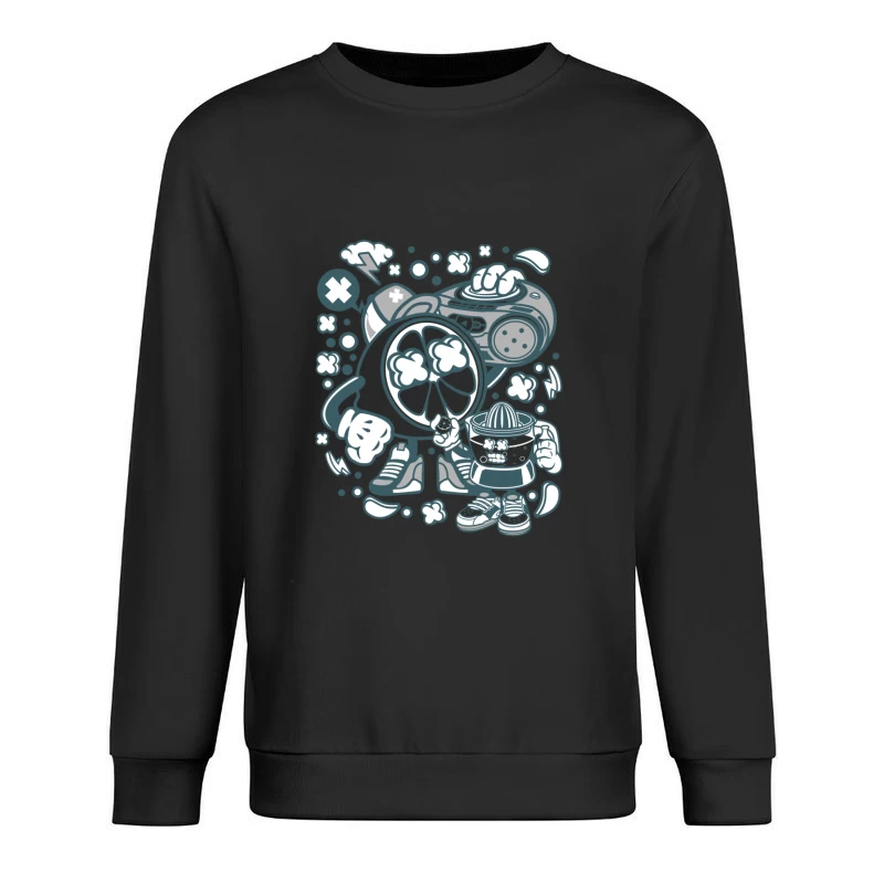 Design Énergique aux Agrumes et Musique Homme Sweat-shirt à enfiler