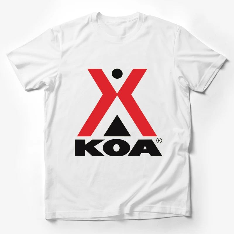 KOA (Kampgrounds of America) Official Logo Design Male T-Shirt