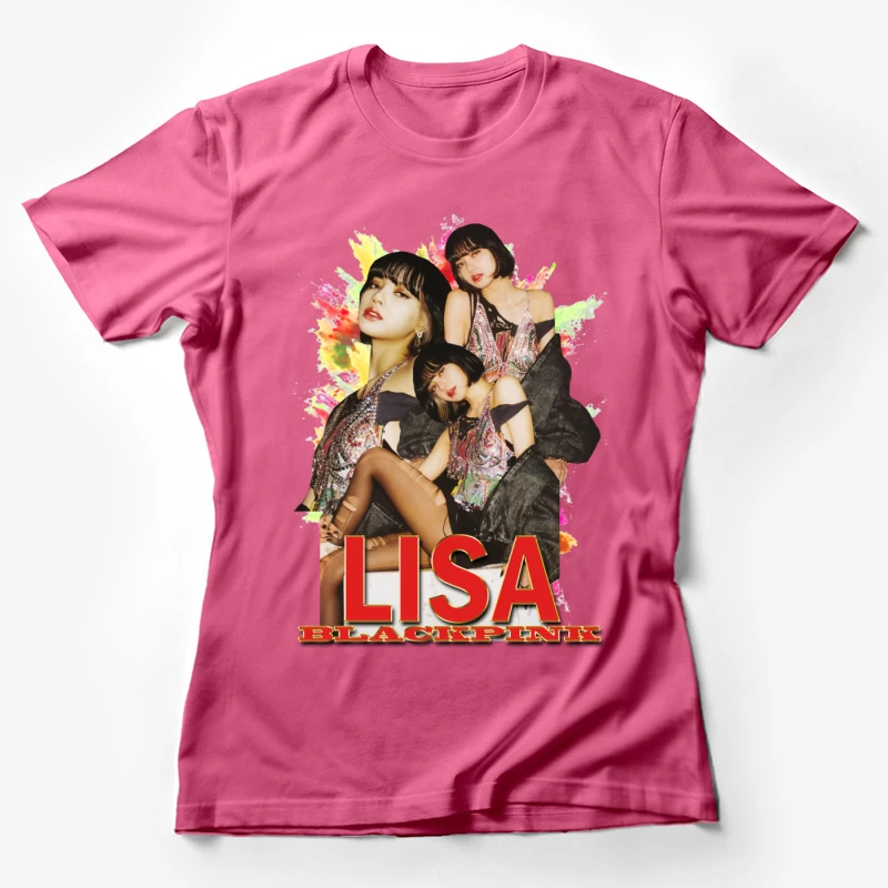 LISA from BLACKPINK: K-pop Fashion and Performance Female T-Shirt