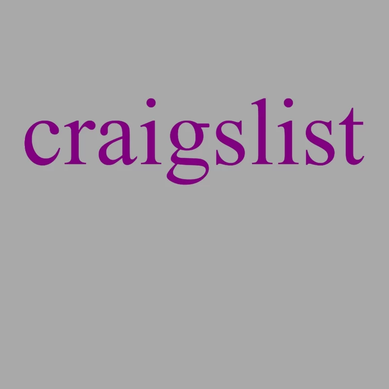 Craigslist Purple Logo Design Female Pullover Hoodie