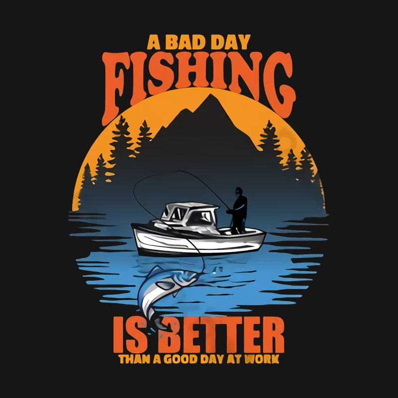Ein schlechter Angeltag ist besser als ein guter Arbeitstag Herren T-Shirt