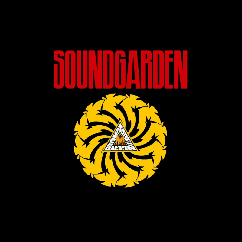 Soundgarden Band Logo with Badmotorfinger Album Symbol Pin