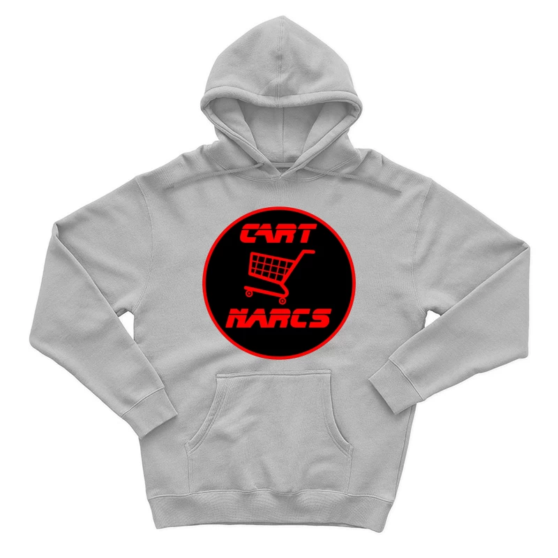 Cart Nares E-Commerce Shopping Logo Design Male Pullover Hoodie