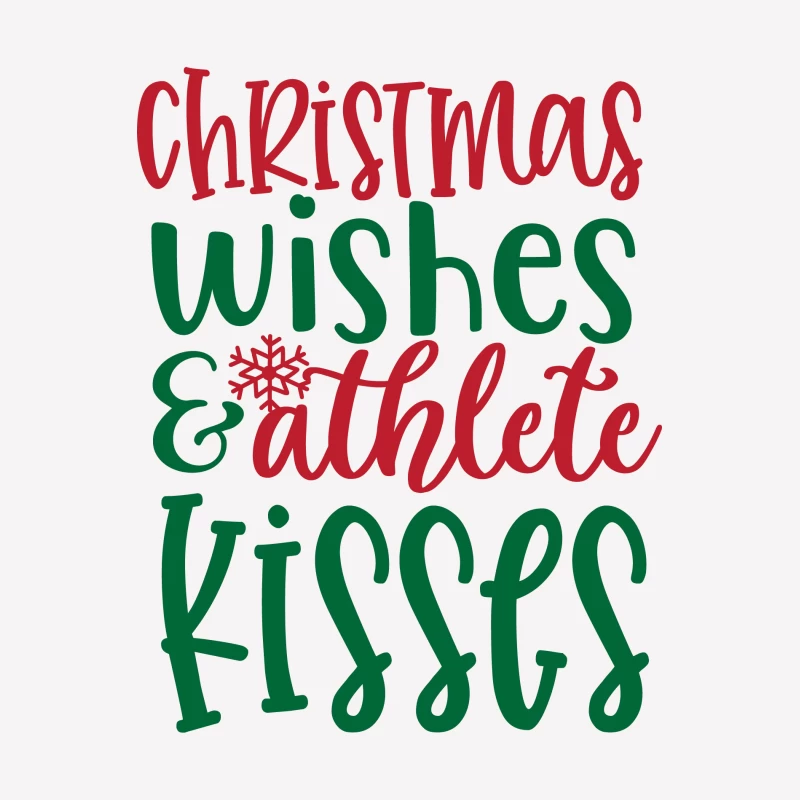 Vœux de Noël et baisers d'athlète Femme T-Shirt