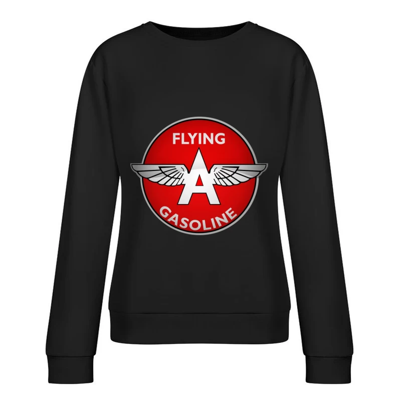 Vintage Flying A Gasoline Aviation Logo Female Pullover Sweatshirt