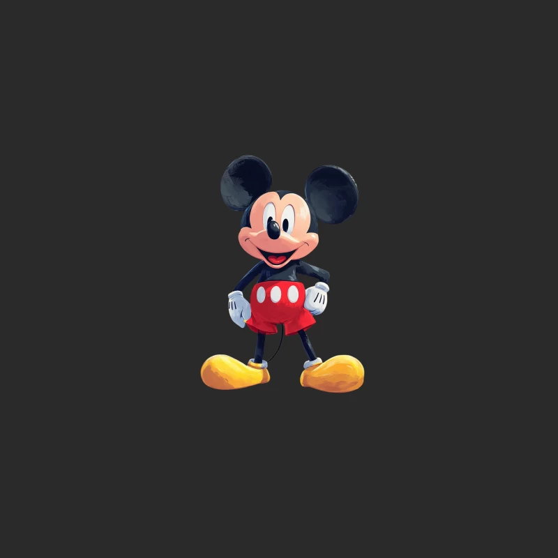 Iconic Disney Character: Mickey Mouse Cartoon Mascot Baseball Cap