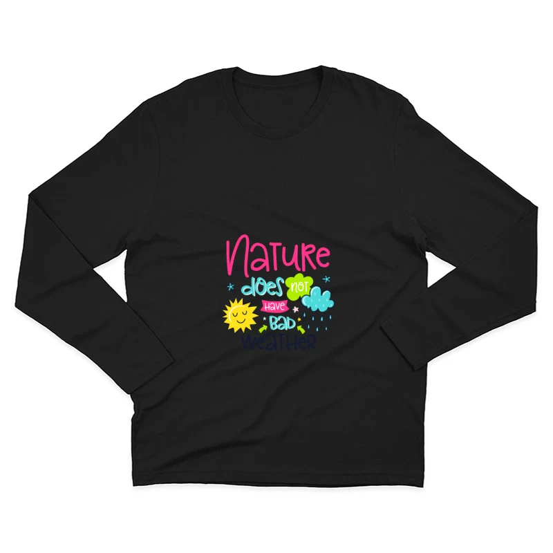 Nature et Météo Positif Homme Manches Longues T-Shirt