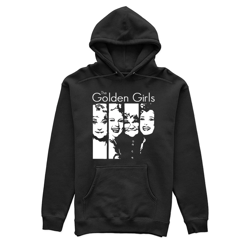 Minimalist Line Art of The Golden Girls TV Show Female Pullover Hoodie