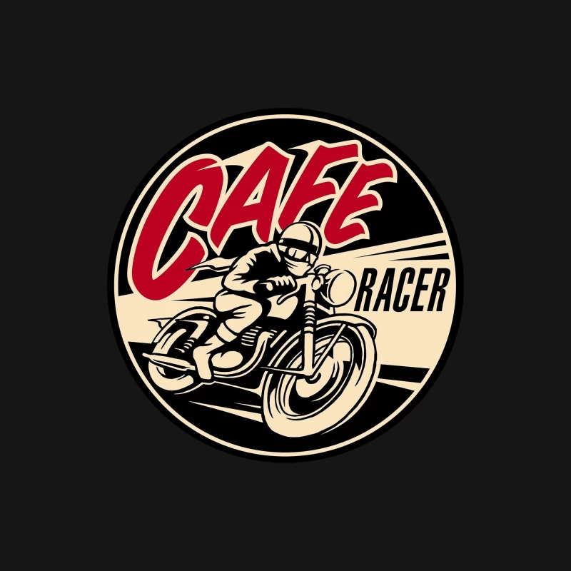 Klassischer Cafe Racer auf Motorrad Herren Langarm T-Shirt