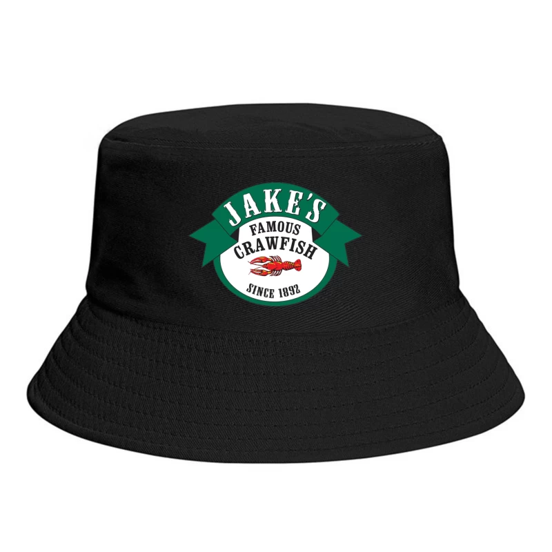 Jake's Famous Crawfish Restaurant - Historic Seafood Logo Since 1892 Bucket Hat