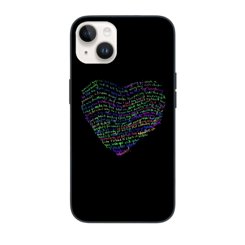 Coldplay Lyrics Art iPhone Case