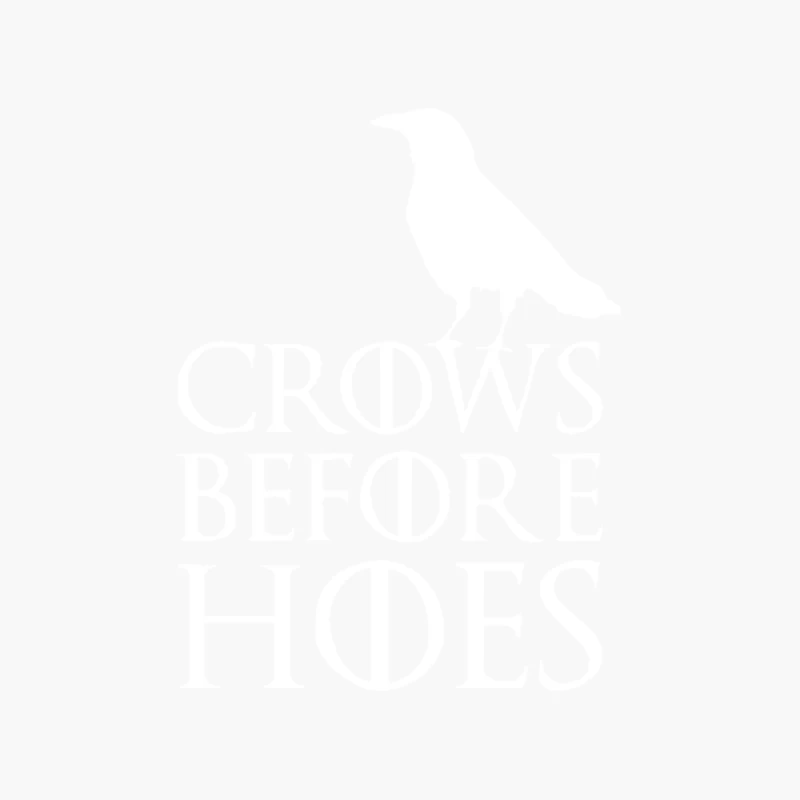 Crows before Hoes Game of Thrones Jon Snow Nights Stark 2015 Cotton Tote Bag