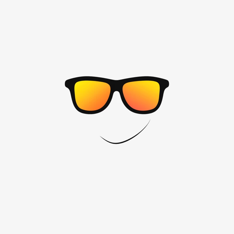 Cool Sunglasses Emoji with Smile Male Long Sleeve T-Shirt