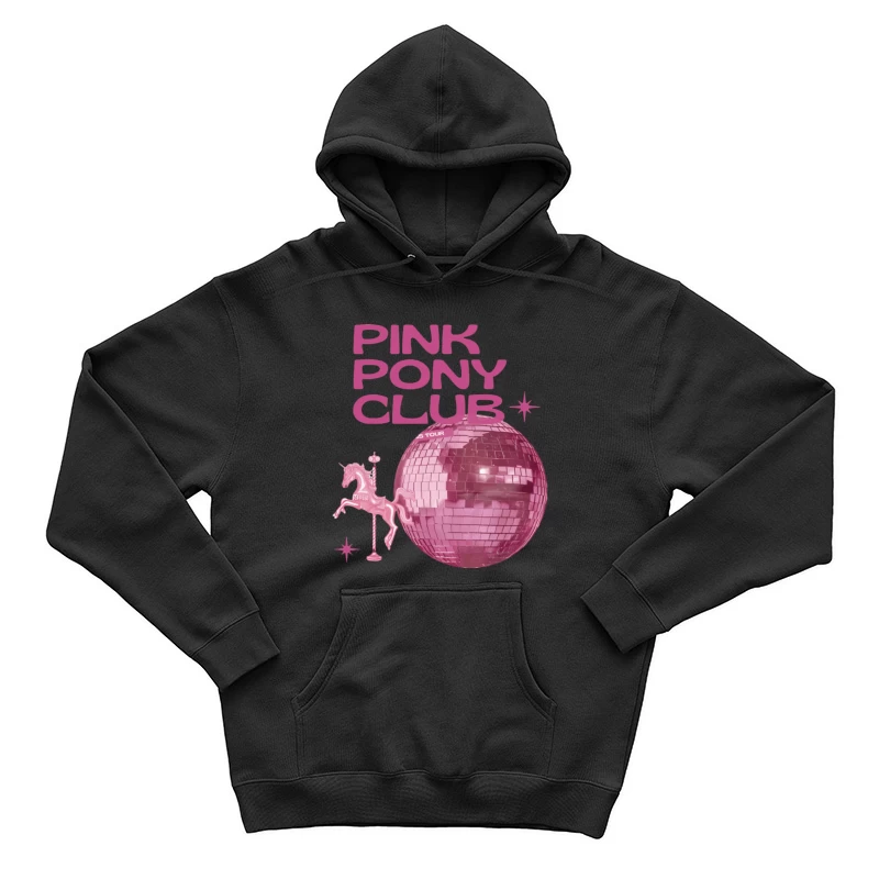Retro Pink Pony Club Design Herren Pullover Hoodie
