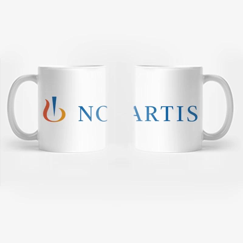 Novartis Healthcare Company Corporate Logo Coffee Mug