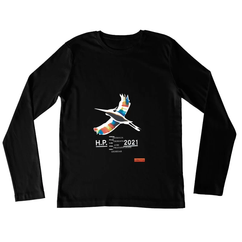 Bunter Vogel und biologische Klassifikation Damen Langarm T-Shirt