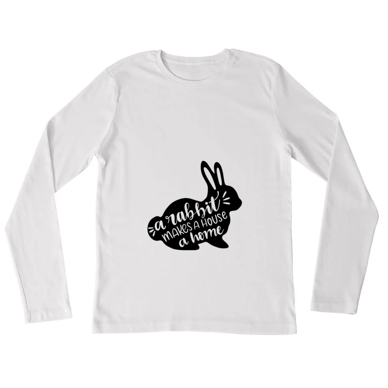 Motif géométrique noir Femme Manches Longues T-Shirt
