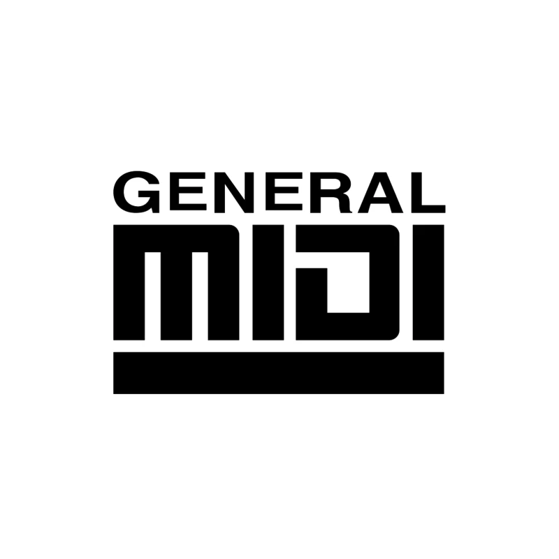 General MIDI Digital Audio Technology Logo Tapestry