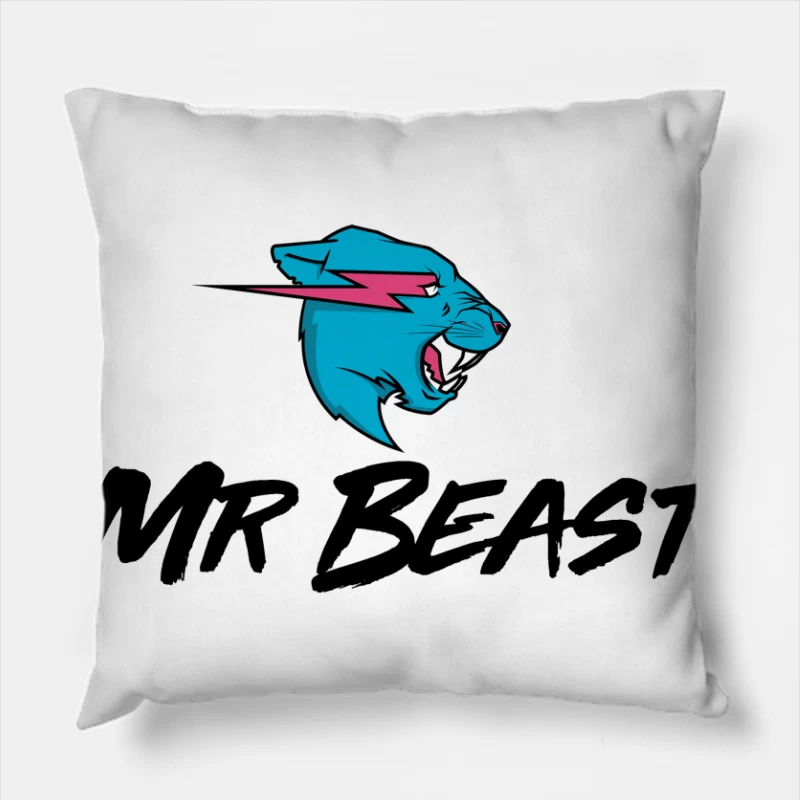 Mr Beast Throw Pillow