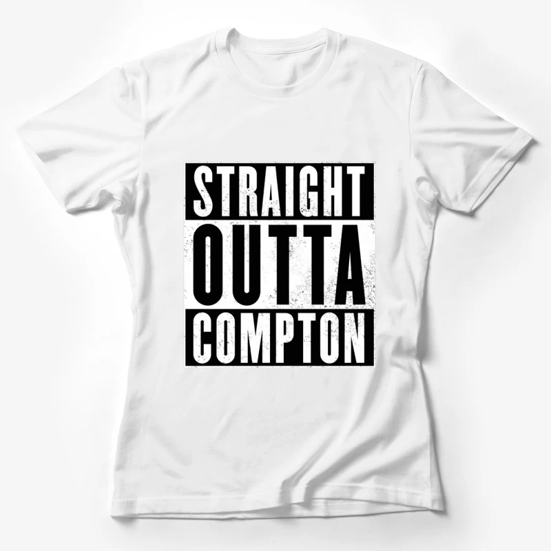 Iconic Hip Hop Album Cover: Straight Outta Compton Female T-Shirt