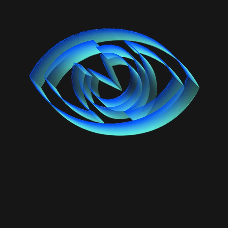 3D Psychedelic Eye Design Mouse Pad