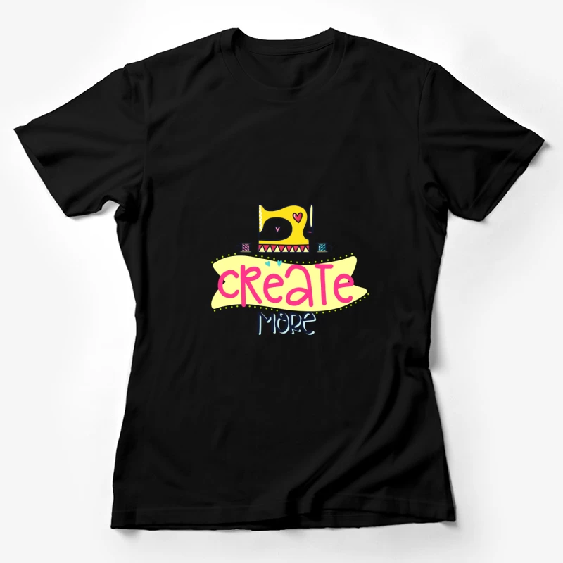 Machine à coudre colorée et créativité Femme T-Shirt