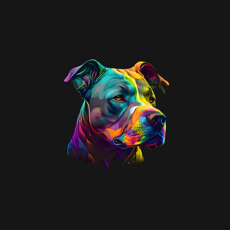 Bunte Hundekunst Herren Langarm T-Shirt