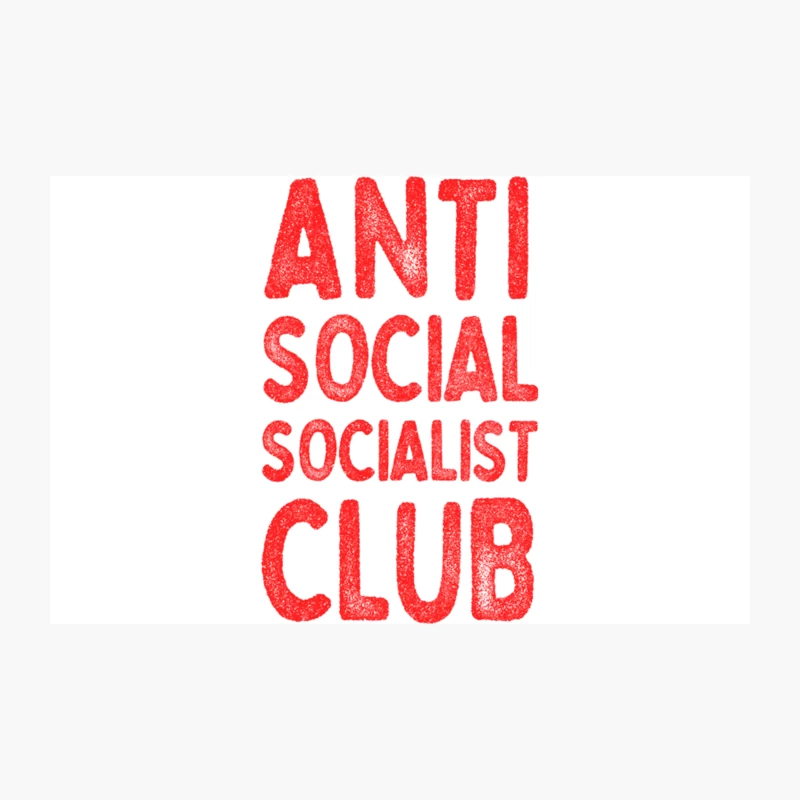 Anti Social Socialist Club  Retro Humorous Socialism Design Travel Mug