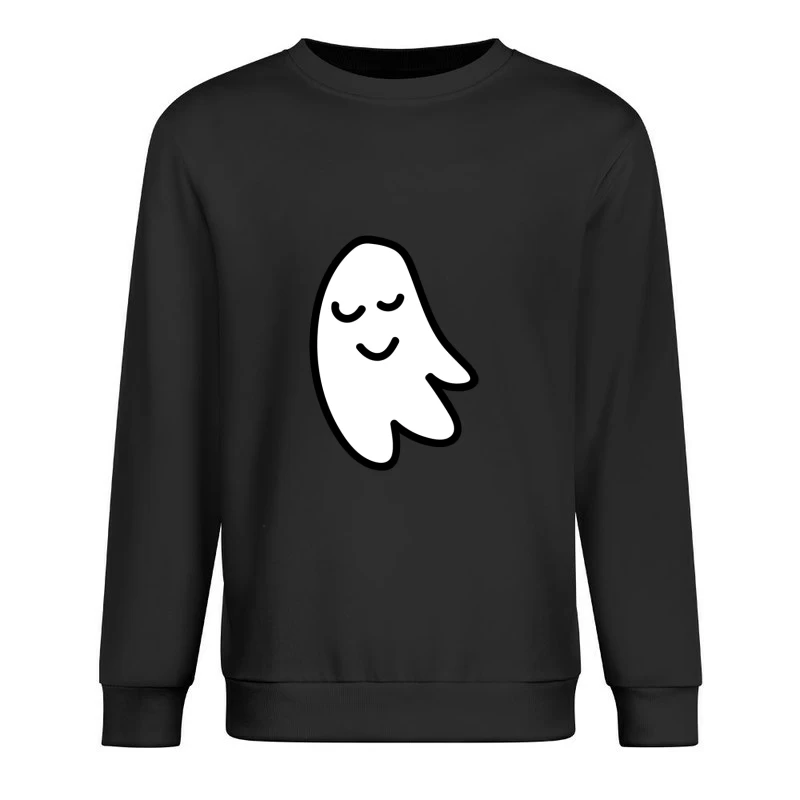 Fantôme souriant minimaliste Homme Sweat-shirt à enfiler