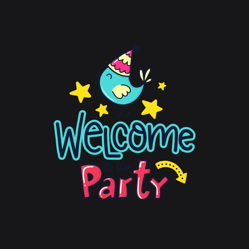 Bienvenue à la fête avec un oiseau joyeux Homme Sweat à capuche