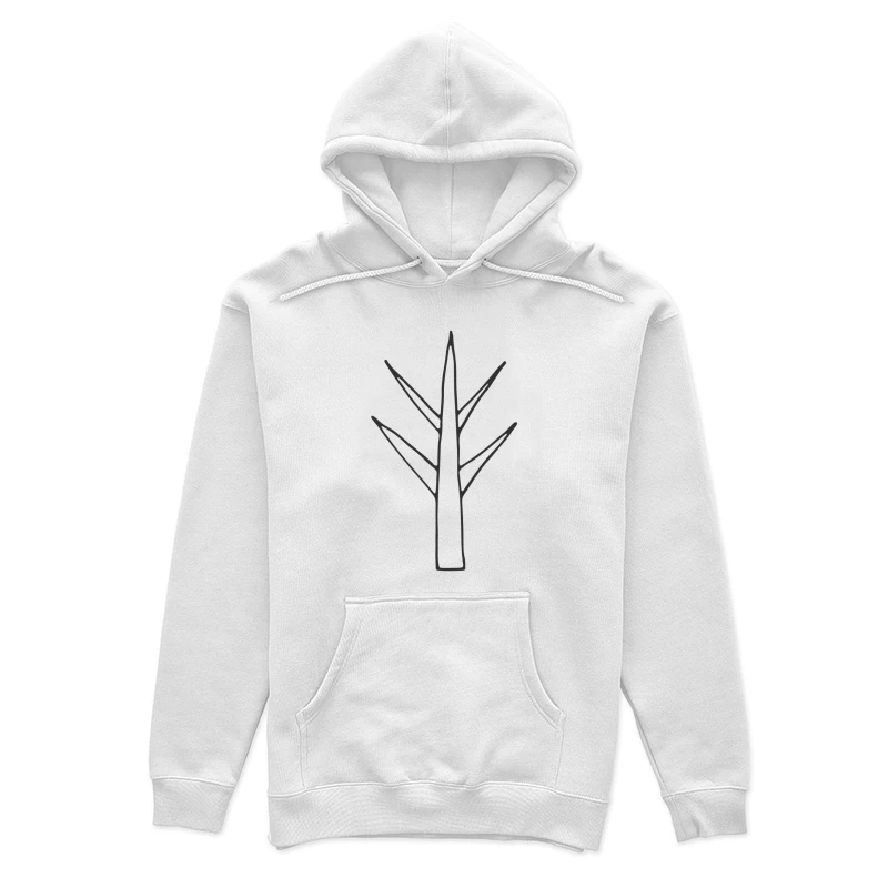 Dessin d'un Arbre Minimaliste Femme Sweat à capuche
