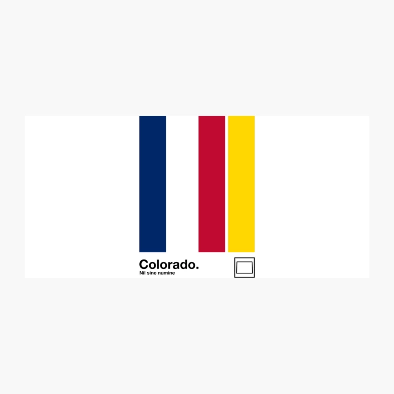 Colorado   Original Minimalist Artwork Poster Design Coffee Mug