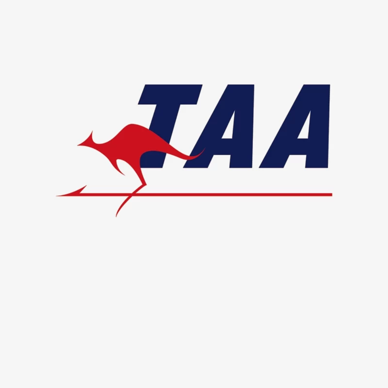 TAA (Trans Australia Airlines) Vintage Logo with Red Kangaroo Male Pullover Sweatshirt