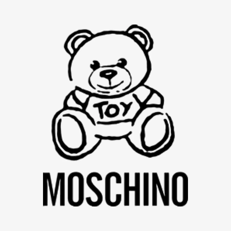 Moschino Spielzeug Bär Design Herren Langarm T-Shirt