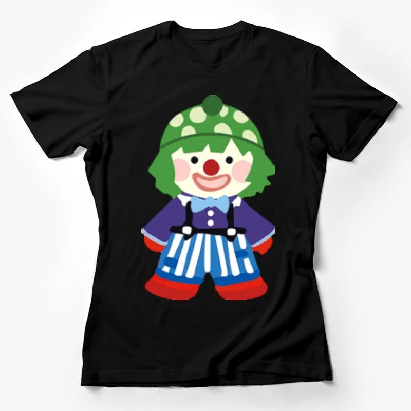 Bunter Clown mit grüner Mütze Damen T-Shirt