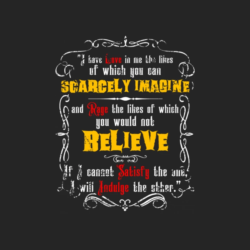 Frankenstein Quote, distressed Male Pullover Sweatshirt
